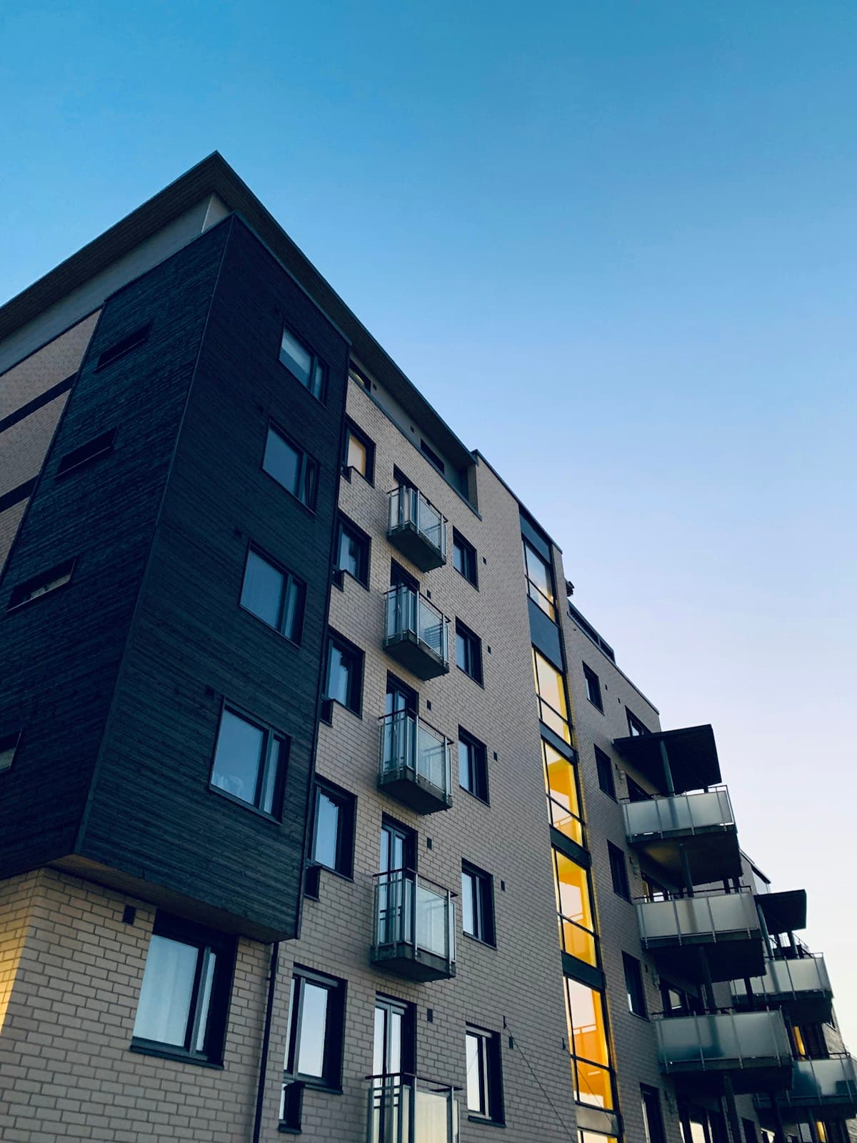 Strata apartment building exterior